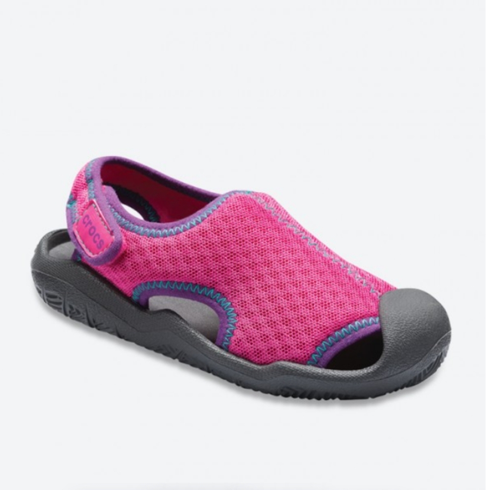 Crocs Pink Swiftwater Sandals Size 8